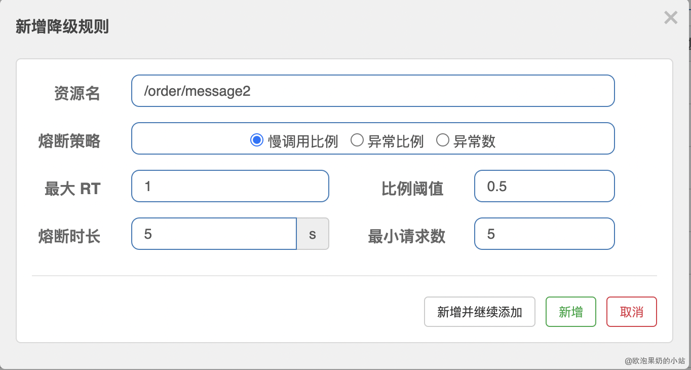 慢调用比例